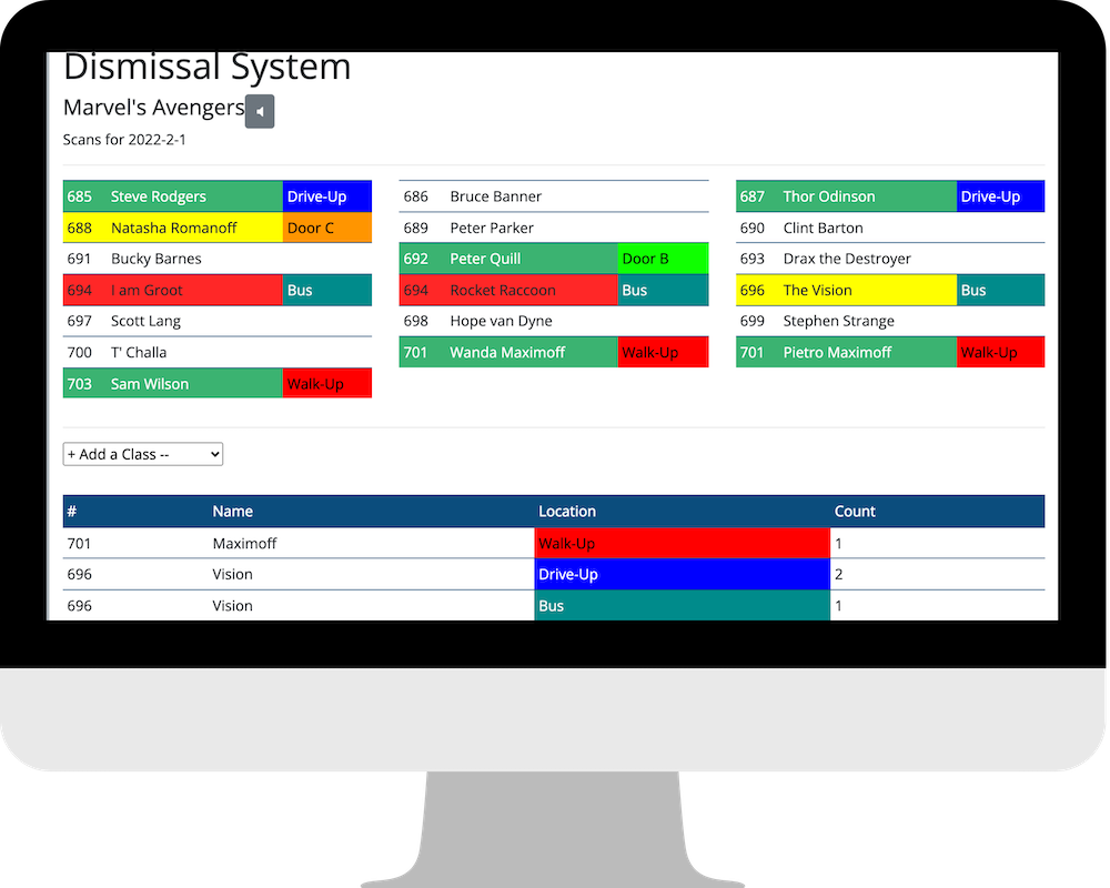 screenshot of class example